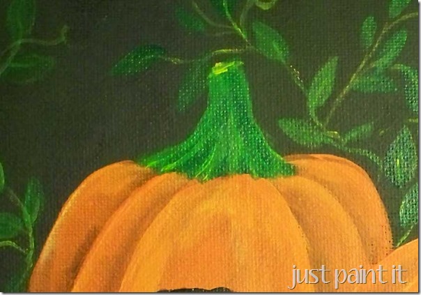 how to paint pumpkin H