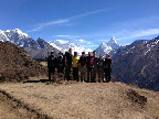 Group photo on the way up