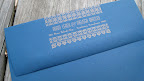 Even the back flap of the invitation's envelope was letterpressed. Even the back flap of the invitation's envelope was letterpressed.