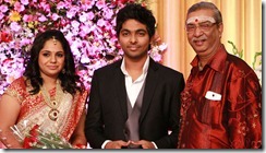 Manikka Vinayagam at GV Prakash Kumar & Saindhavi Wedding Reception Photos
