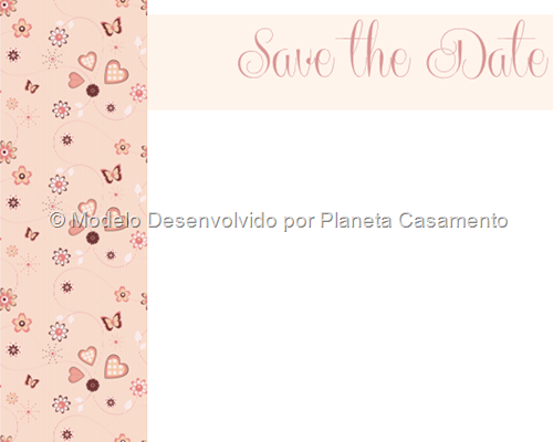save the date casamento editavel