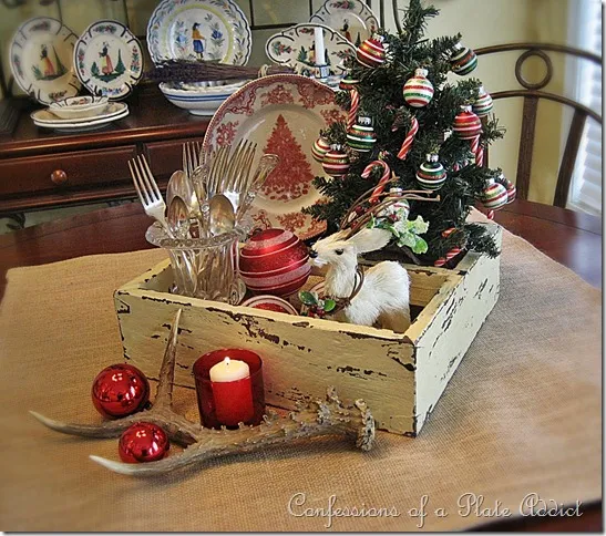 CONFESSIONS OF A PLATE ADDICT Rustic Christmas Centerpiece