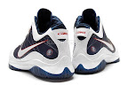 nike lebron 7 ps gr white navy red 8 03 Nike Air Max LeBron VII (7)   White/Navy/Gold Sample Actual Photos
