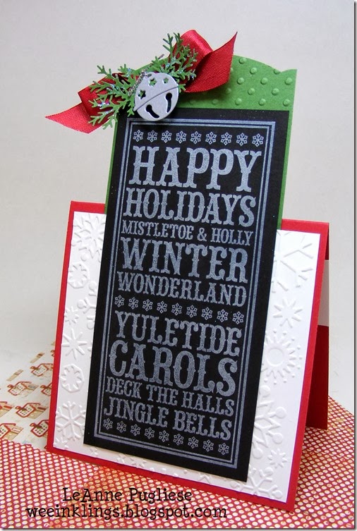 LeAnne Pugliese WeeInklings Merry Monday 86 Chalkboard Christmas