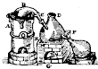 Alchemical And Distilling Apparatus From John French The Art Of Distillation 1651 Fig34
