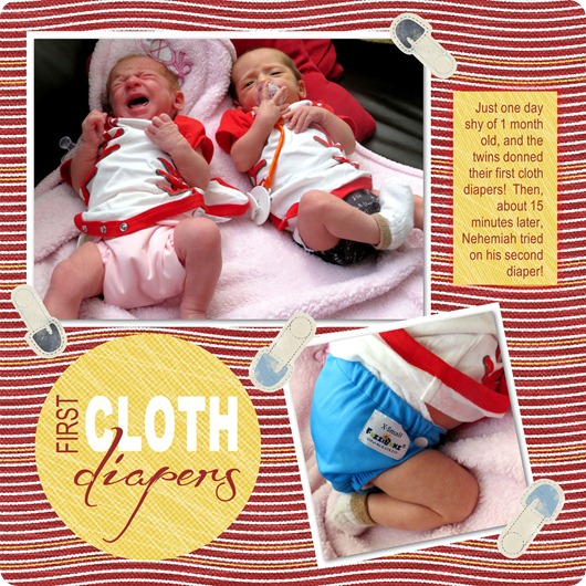 First Cloth Diapers!
