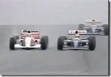 Senna supera Prost nel gran premio d'Europa 1993