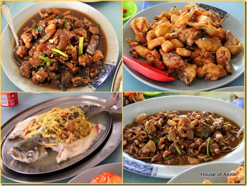 Jit Hin Restaurant Tebakang terapin fried chicken steamed fish pork belly