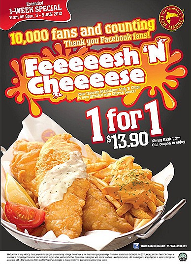 The Manhattan FISH MARKET  Marina Square, Plaza Singapura, The Central, Junction 8, Northpoint, Causeway Point WhiteSands Changi