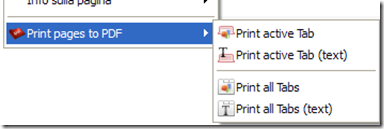 Print pages to Pdf