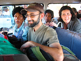 Woody Al-haddad and Robin Al-haddad, the new Peace Corps Volunteers in Dumphries, crammed into a taxi and getting used to the local transportation! Transition to Madagascar - 081.jpg