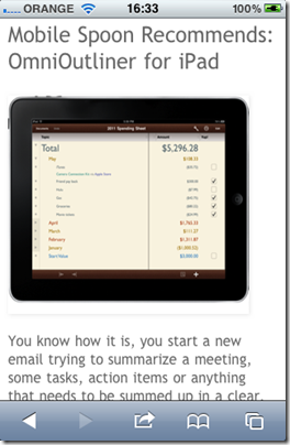 mobilespoon goes mobile