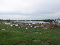 Flattened animal confinement at 330th and Red Oak in Washington County Flattened animal confinement at 330th and Red Oak in Washington County