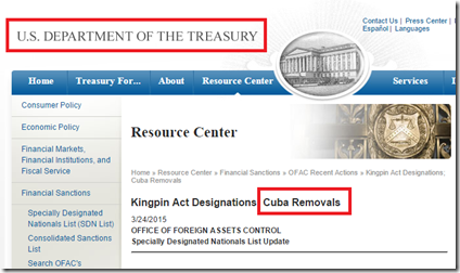 Tesoro remueve de lista de terroristas empresas cubanas
