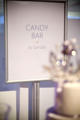Joann Delgin, Romance Director at Sandals Resorts, provided a delicious and beautiful candy bar for guests.