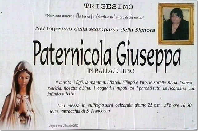 Paternicola Giuseppa Trigesimo