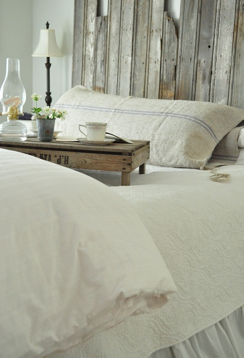 bedroom grainsack pillow