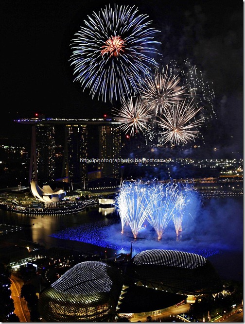 Spectacular scenes could be seen from across the city as fireworks exploded over Marina Bay during the New Year celebrations