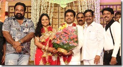 FEFSI Vijayan, Kalaipuli S.Thanu at Choreographers Shobi Lalitha Wedding Reception Stills