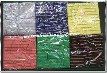 seri warna pasmina stripe