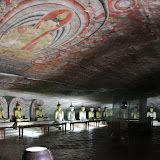 Inside one of the Dambulla caves