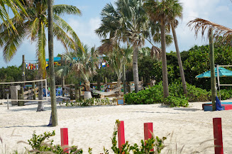 The teens have a hideout area with sand sports, hammocks and a hang-out deck.