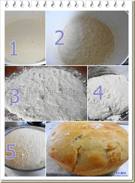 Pão sem Sovar ou No Knead Bread Pão sem Sovar ou No Knead Bread