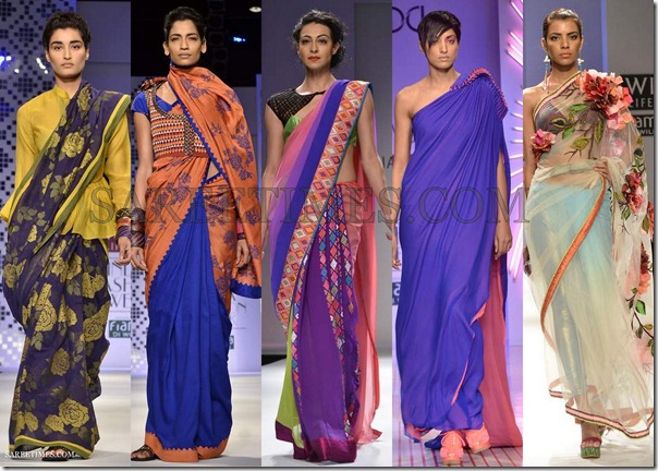 WLIFW_Spring_Summer_2013_Blue_Sarees