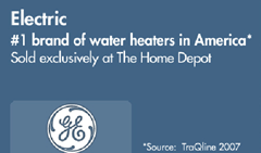 Home Depot and GE hot water heaters