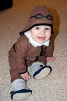 Here she is!  Our own little Amelia Earhart.