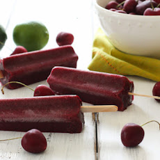 Cherry Lime Ice Pops