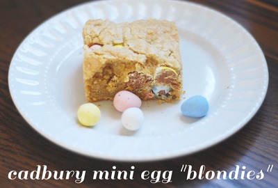 cadbury mini egg blondies