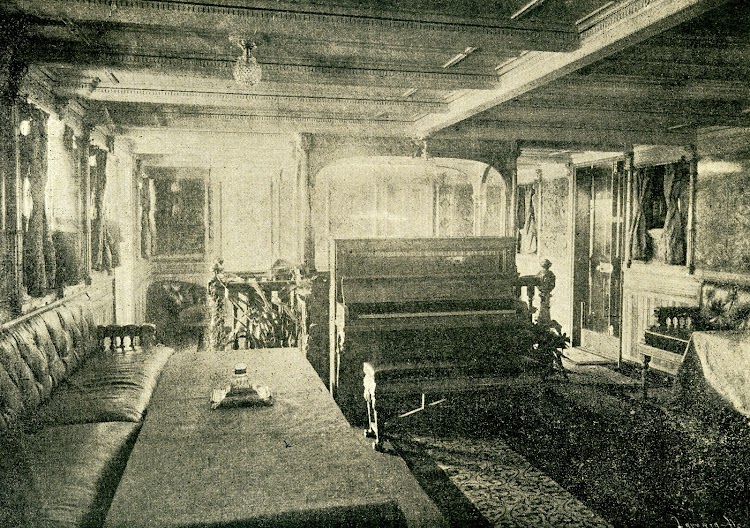 Vapor LEON XIII. Sala de musica. Foto de la revista LA NATURALEZA. AÑO 1894.jpg