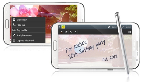 Samsung Galaxy Note 2-Photo Note
