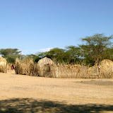 a Turkana village