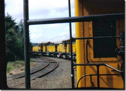Riding the Weyerhaeuser Woods Railroad (WTCX) at Headquarters, Washington on May 17, 2005