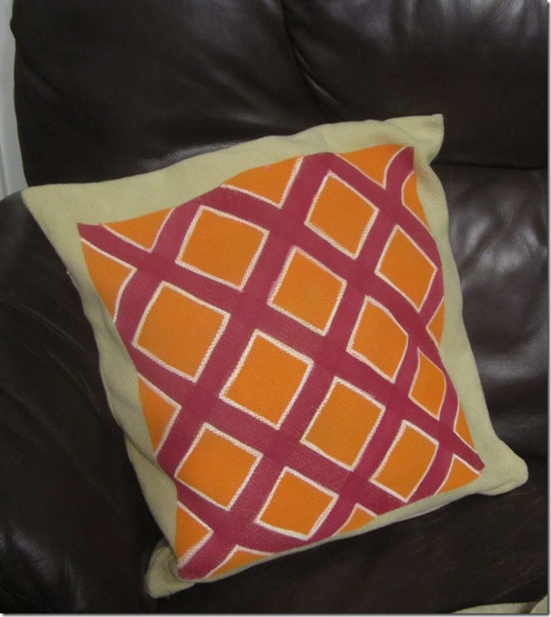 Painted Pillow Painted Pillow