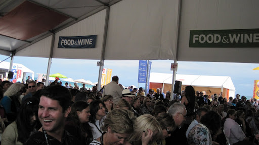 Chef Emeril's cooking demo was jam-packed, not a seat to be had.