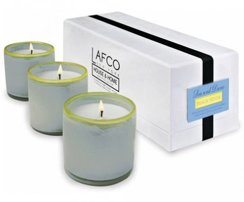 Smells like: sea and dune. Lafco Beach House Candle Set, $85, lafcony.com. Smells like: sea and dune. Lafco Beach House Candle Set, $85, lafcony.com.