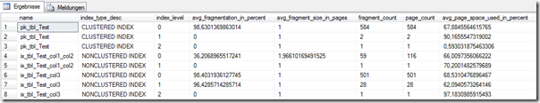 Indexes - physical stats - fragmented Indexes - physical stats - fragmented