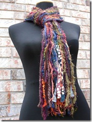 multicolor scrappy scarf