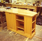 Oak and Pitchpine bar unit