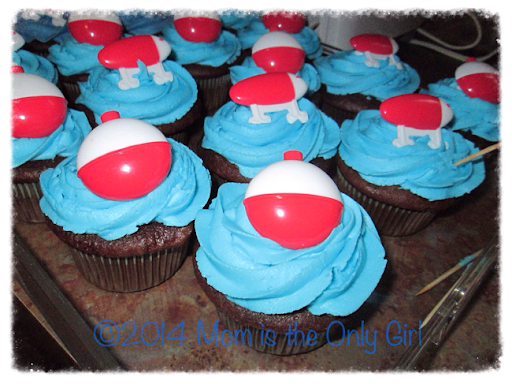 fishing cupcakes for a little friends' birthday