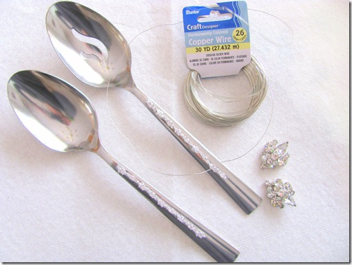serving spoons with jewelry