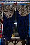 Blue velvet curtains, Casablanca Nights, Pavillion Hotel UK