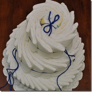 Diaper cake tutorial 10 Diaper cake tutorial 10