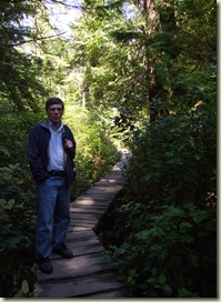 Part of the trail was a board walk style