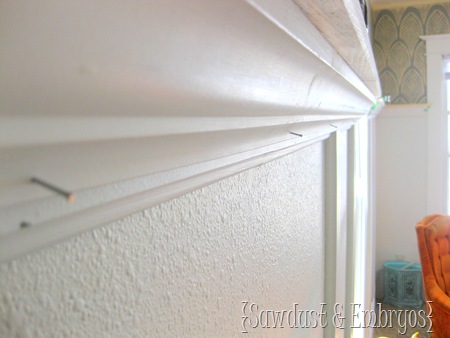 Building a Crown Molding Shelf {Tutorial by Sawdust and Embryos}
