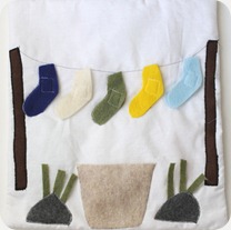Quiet book sock matching kids activity Quiet book sock matching kids activity