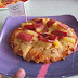 Freshly-baked hot-off-the-oven pizza